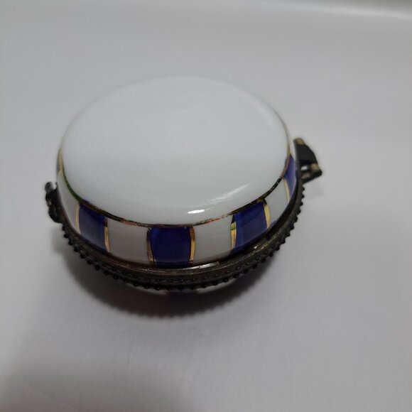 Cloisonne Enamel Collectible Medicine Pill Box Container Multi Colored - Picture 13 of 16